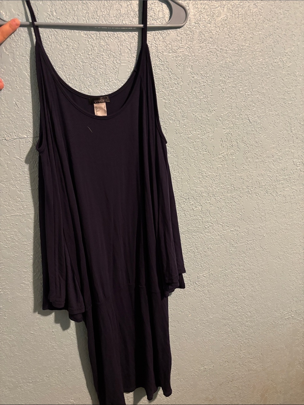 Women's size 8 Ascana for Venus black Sleeveless Swing Tank Dress